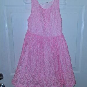 OshKosh B'gosh Pink Lace Formal Dress
